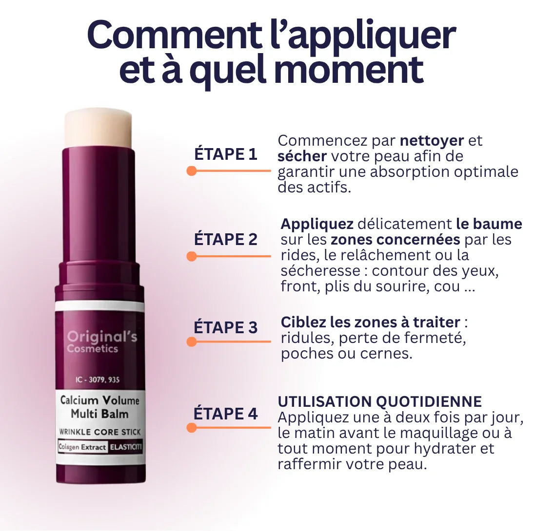 Baume repulpant et anti-rides au calcium