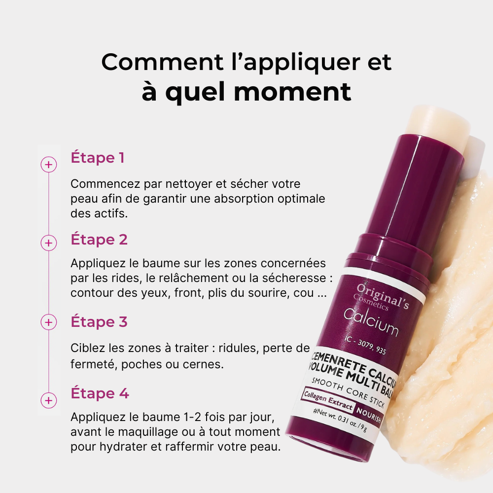 Baume repulpant anti-rides au calcium