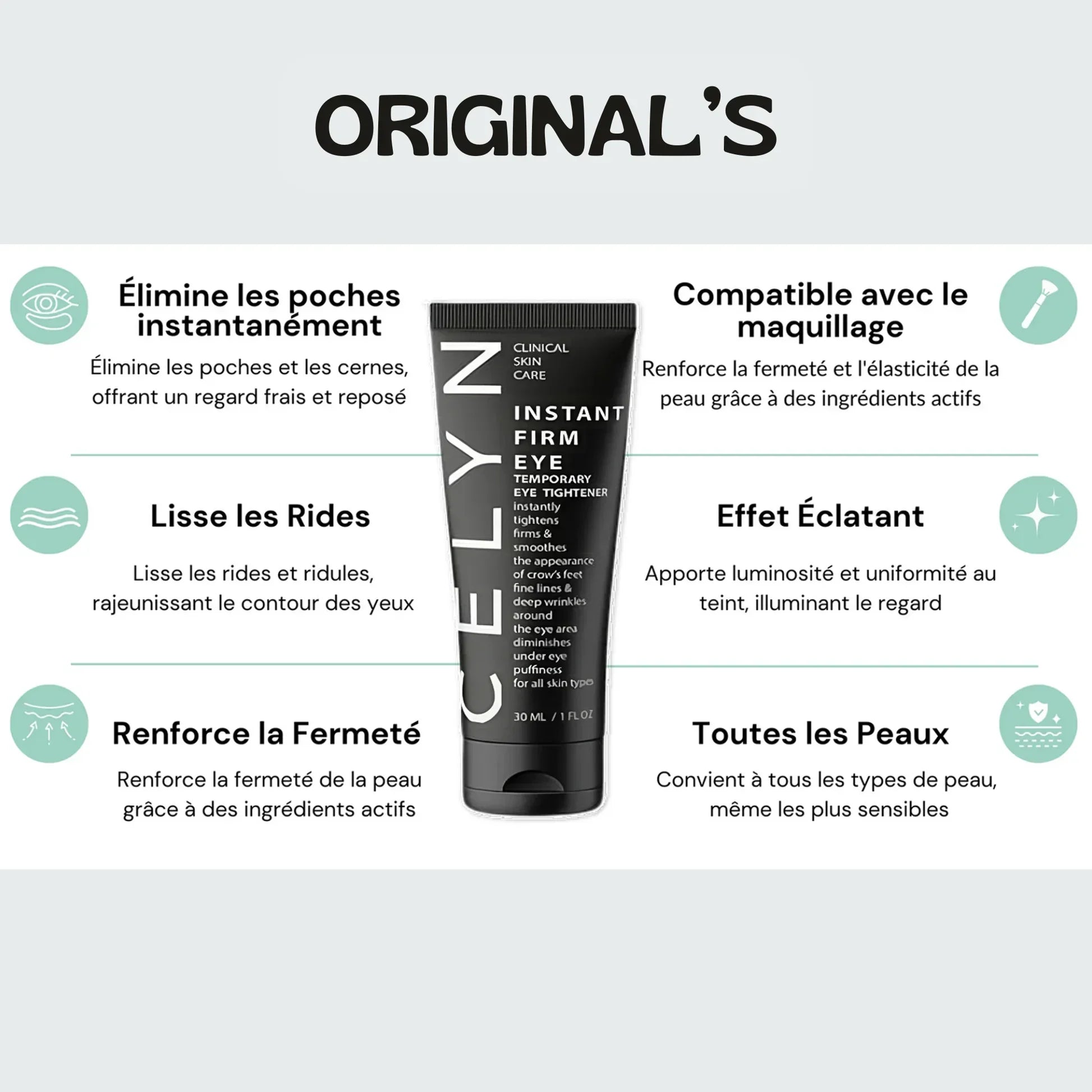 Crème anti-cernes et rides instantanée